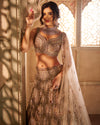 Lehenga - Light Brown J414